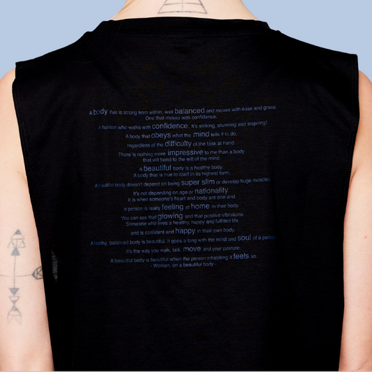 Das Statement Crop Top – Midnight Black